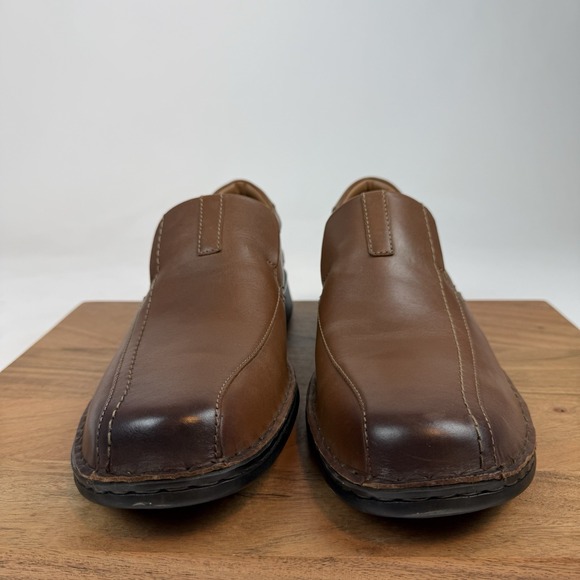 New Mens Clarks Escalade Step Leather Slip On Comfort Casual Loafers Size 13 M main image 4